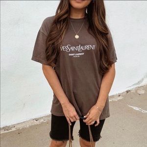 Brown YSL Shirt